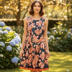 Mackintosh Philosophy Japan Floral Tea Dress Size 36/ S